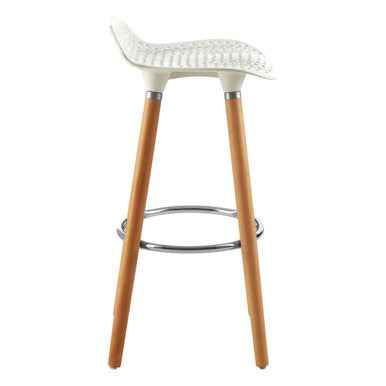 Stockholm Matte White Bar Stool