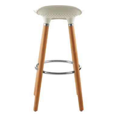 Stockholm Matte White Bar Stool