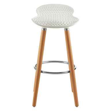 Stockholm Matte White Bar Stool