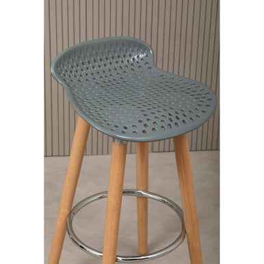 Stockholm Grey Pp Seat Bar Stool