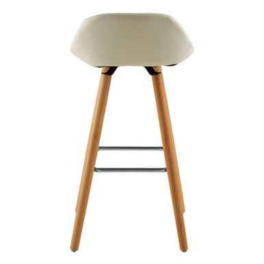 Stockholm White Faux Leather Bar Stool