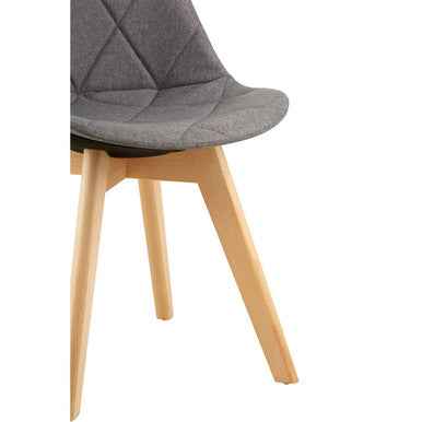 Stockholm Grey Diamond Pattern Dining Chair