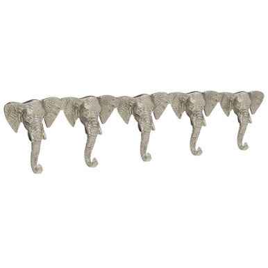 5 Hook Elephant Head Hanger