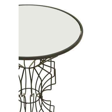 Yaxi Black Finish Frame Table