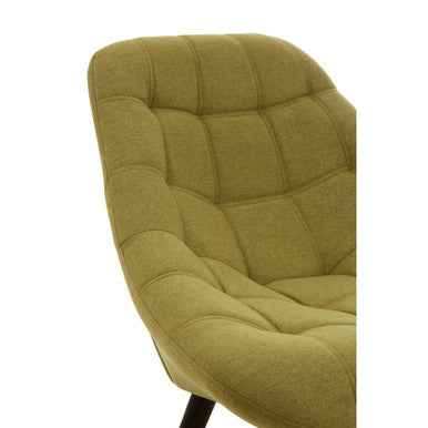 Stockholm Green Faux Linen Chair