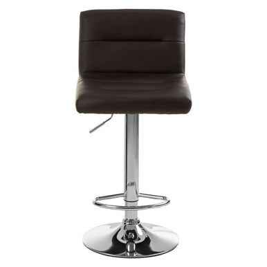 Baina Black Seat Bar Stool With Chrome Base