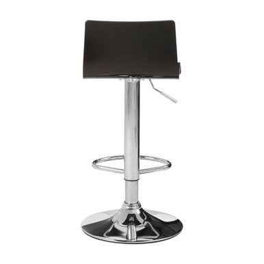 Baina Black Acrylic Bar Stool with Chrome Base.
