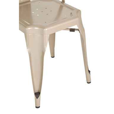 Grange Champagne Finish Metal Chair