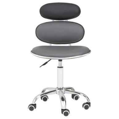 Fran Black Pu Home Office Chair