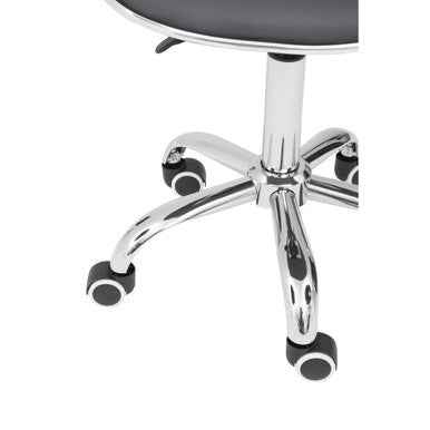 Fran Black Pu Home Office Chair