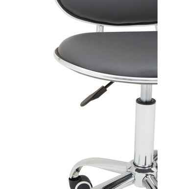 Fran Black Pu Home Office Chair
