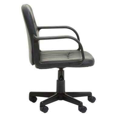 Flint Black Pu Home Office Chair