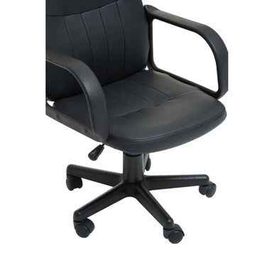 Flint Black Pu Home Office Chair