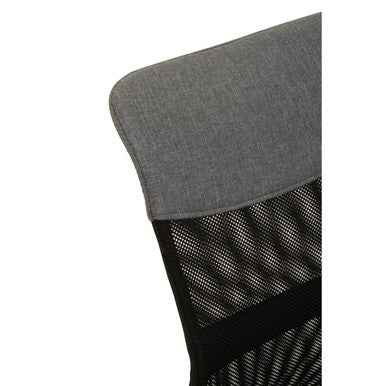 Fenix Grey Home Office Chair With Chrome Arms