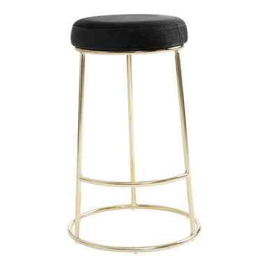 Manhattan Black Velvet Bar Stool