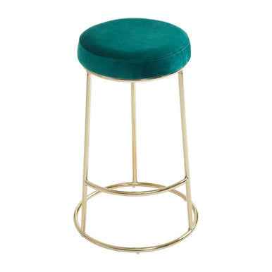 Manhattan Green Velvet Bar Stool