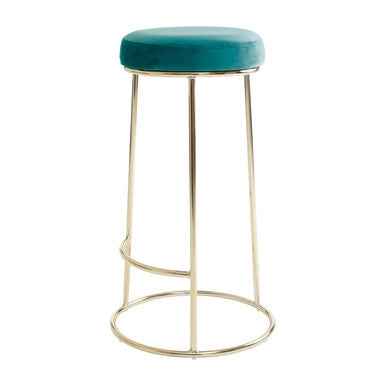 Manhattan Green Velvet Tall Bar Stool