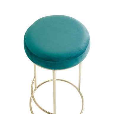 Manhattan Green Velvet Tall Bar Stool
