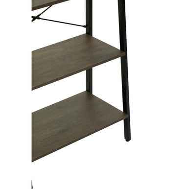 Bradbury Five Tier Dark Oak Veneer Ladder Shelf Unit