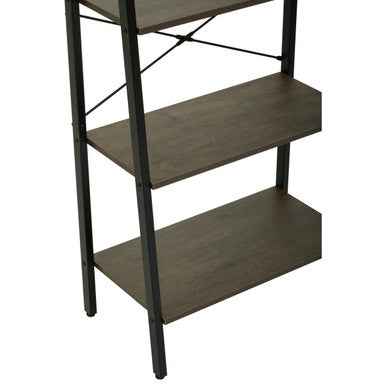 Bradbury Five Tier Dark Oak Veneer Ladder Shelf Unit