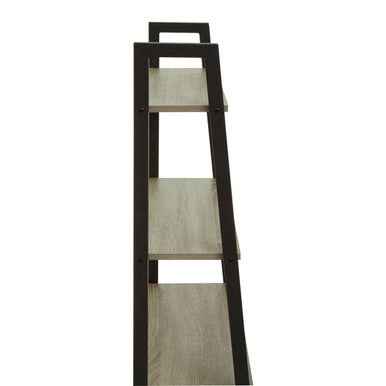 Bradbury Five Tier Grey Oak Veneer Ladder Shelf Unit
