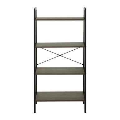 Bradbury Four Tier Dark Oak Veneer Ladder Shelf Unit
