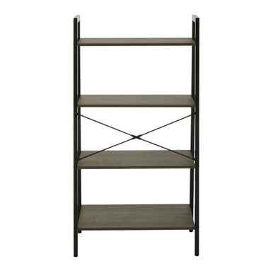 Bradbury Four Tier Dark Oak Veneer Ladder Shelf Unit