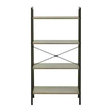 Bradbury Four Tier Grey Oak Veneer Ladder Shelf Unit