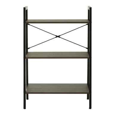 Bradbury Three Tier Dark Oak Veneer Ladder Shelf Unit