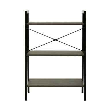 Bradbury Three Tier Dark Oak Veneer Ladder Shelf Unit