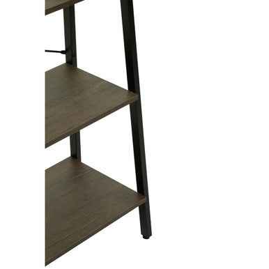 Bradbury Three Tier Dark Oak Veneer Ladder Shelf Unit