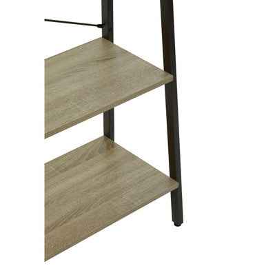 Bradbury Three Tier Grey Oak Veneer Ladder Shelf Unit