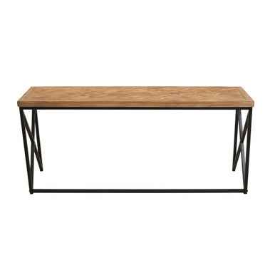 Kickford Coffee Table With Black Iron Frame