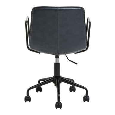 Branson Grey Leather Effect Home Office Chair