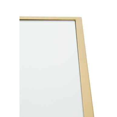 Farran Gold Finish Side Table With Mirror Top