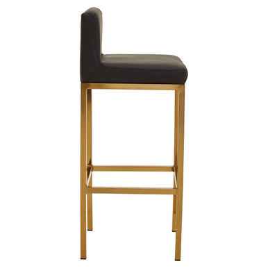 Baina Black And Gold Finish Bar Chair