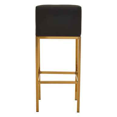 Baina Black And Gold Finish Bar Chair