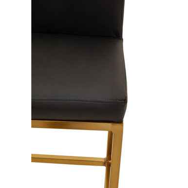 Baina Black And Gold Finish Bar Chair