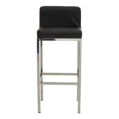 Baina Black And Chrome Finish Bar Chair