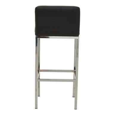 Baina Black And Chrome Finish Bar Chair