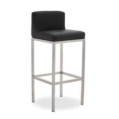 Baina Black And Chrome Finish Bar Chair