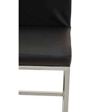 Baina Black And Chrome Finish Bar Chair