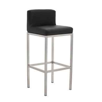 Baina Black And Chrome Finish Bar Chair