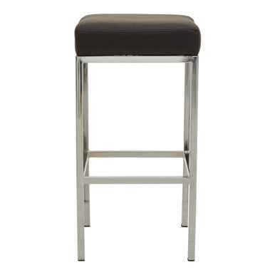 Baina Black And Chrome Finish Bar Stool