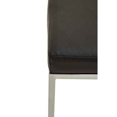 Baina Black And Chrome Finish Bar Stool