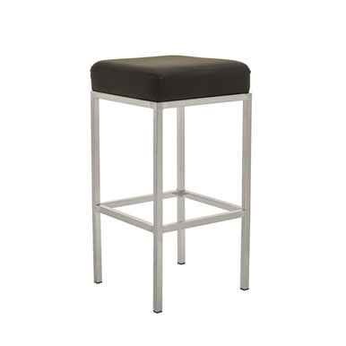Baina Black And Chrome Finish Bar Stool