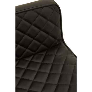 Baina Black And Gold Bar Stool With Square Base