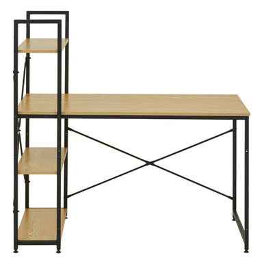 Laxton Light Yellow Desk With Shelves