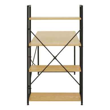 Laxton Light Yellow Desk With Shelves