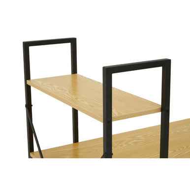 Laxton Light Yellow Desk With Shelves